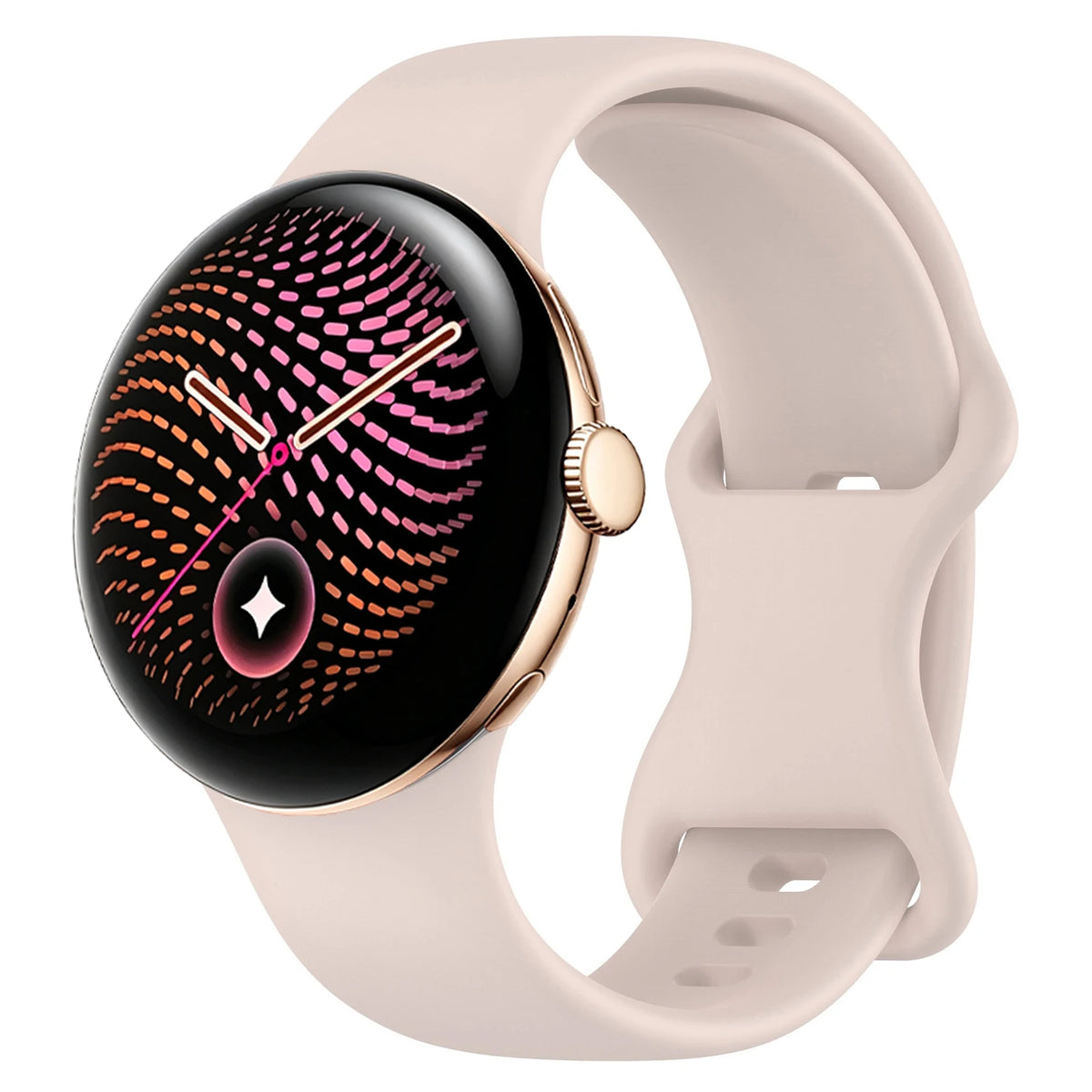 Silicone Quick-Release Watch Band with 8-Shape Anchor Connector for Google Pixel Watch 4