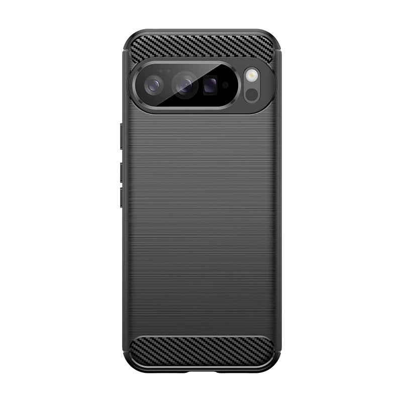 Soft Carbon Fiber Brushed Texture Case for Google Pixel 10 Series