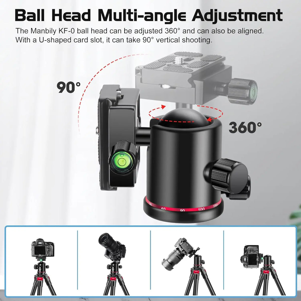 Ball 360° Panoramic Tripod Head