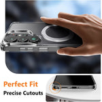 Clear Magnetic Case with 360° Rotating Stand for Samsung Galaxy S26 Series