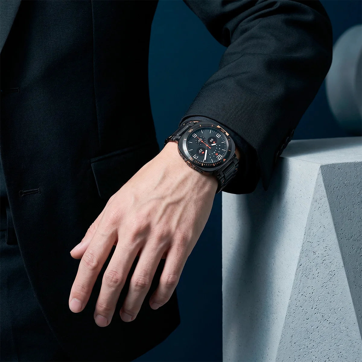 Reinforced Bumper Case with Raised Protective Bezel for Samsung Galaxy Watch Ultra (2025)