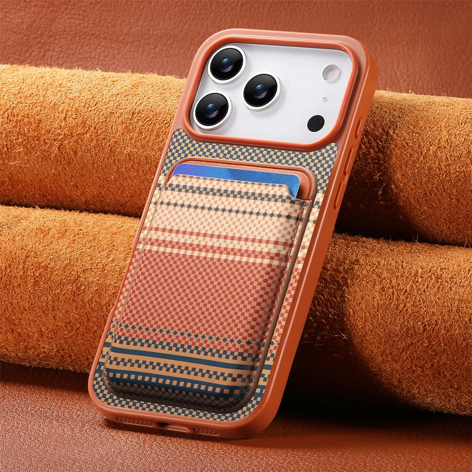 iPhone 17 Series MagSafe Gradual Color Case with Detachable Card Holder