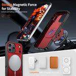 Heavy Duty MagSafe Case with 360° Rotating Bracket for iPhone 17 Series