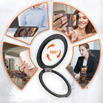 Premium Leather Magnetic Flip Case with Ring Bracket for Samsung Galaxy Z Flip 6