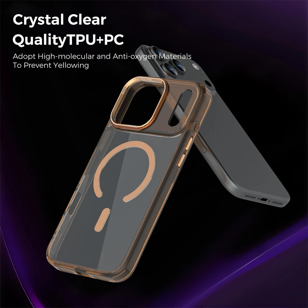 Clear Heavy-Duty Shockproof MagSafe Case for iPhone 17 Series