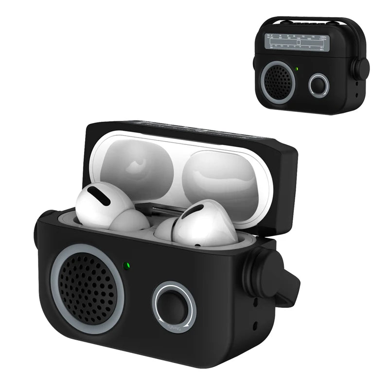 3D Simulation Radio Design Silicone Case for AirPods Pro 2