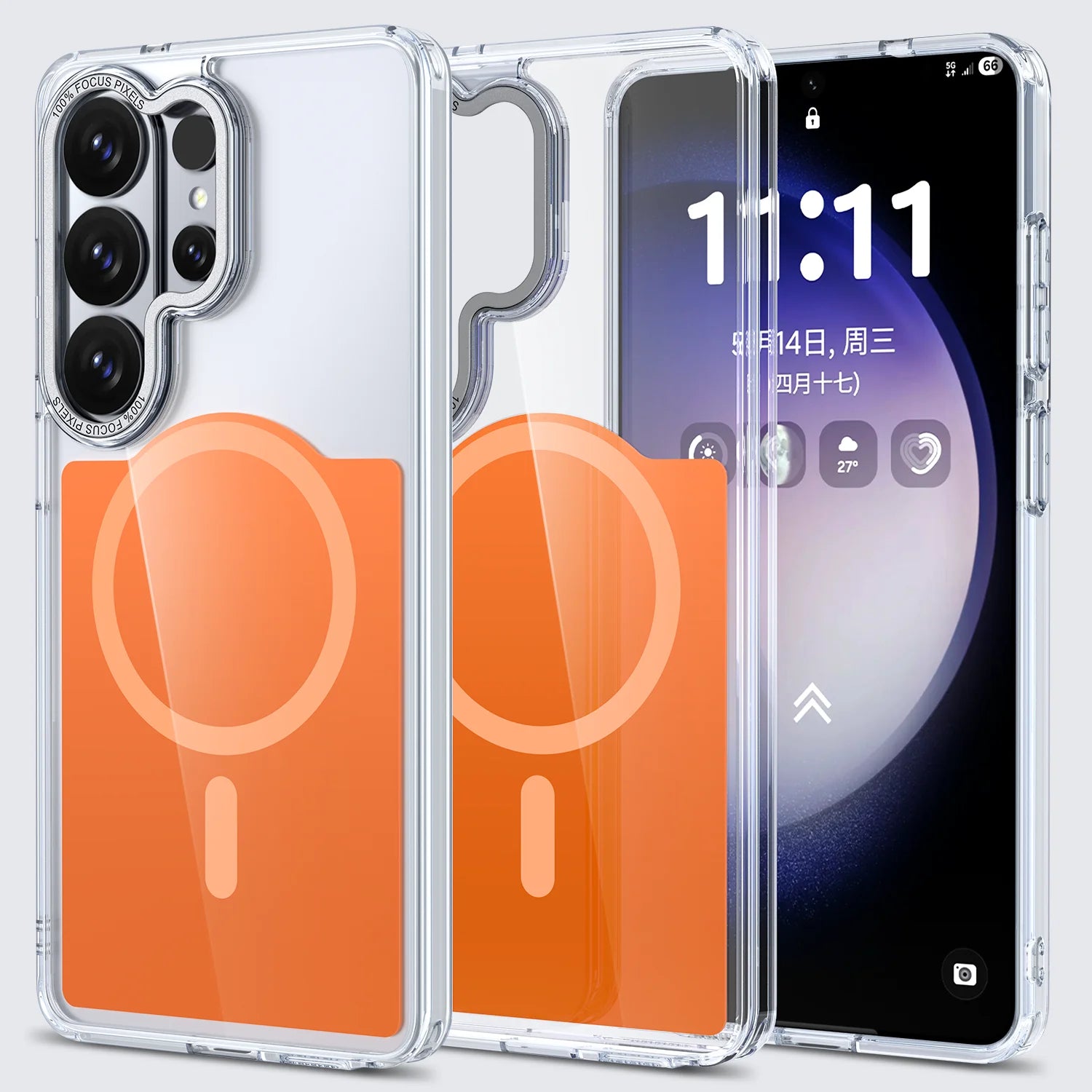 Luxury Transparent Magnetic Case for Samsung Galaxy S26 Series