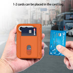Spring-Loaded Hinge Protection Case with Card Slot for iPhone Duo