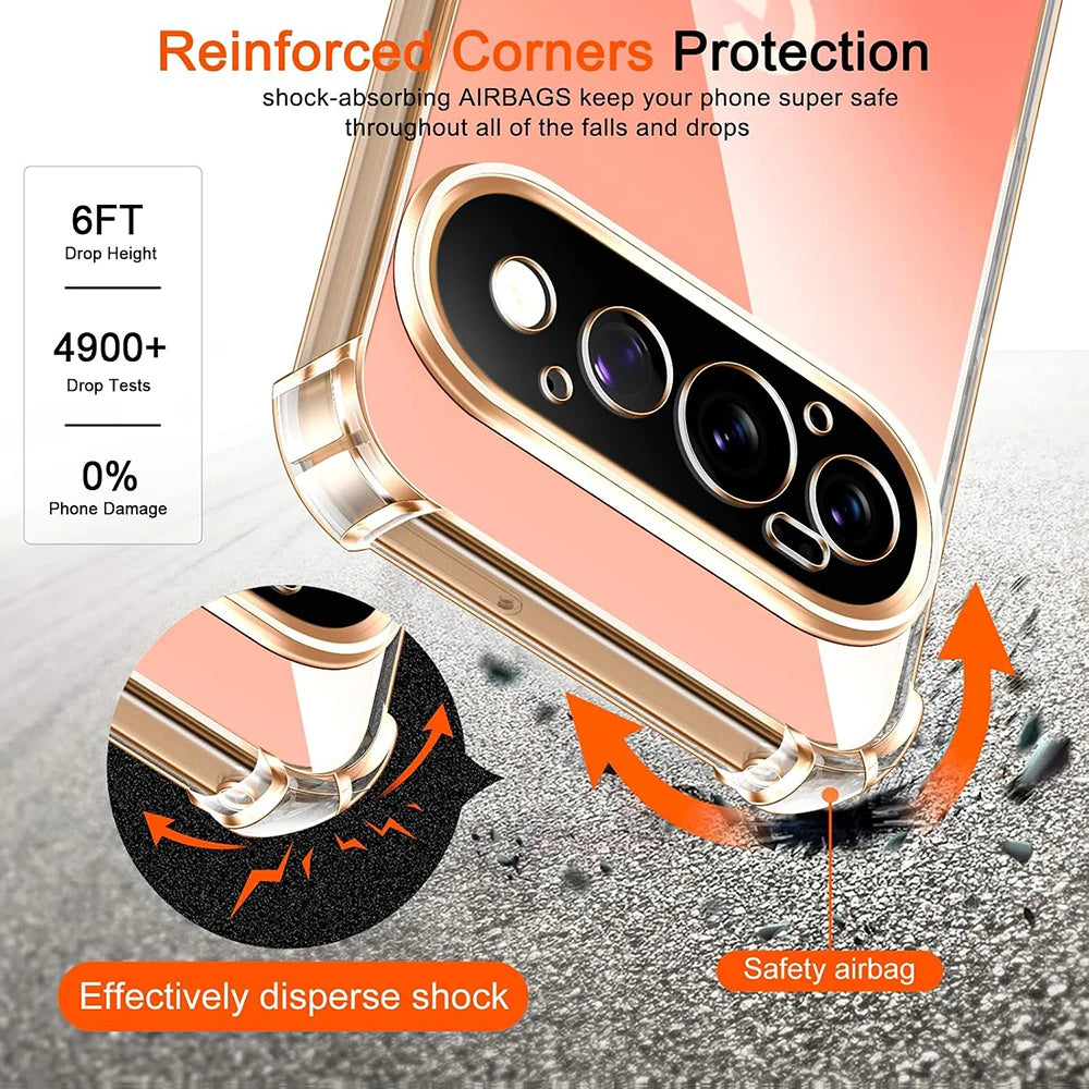 Airbag Shockproof TPU Case with Raised Camera Protection for Google Pixel 11 Series