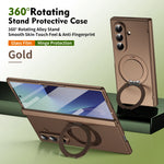 Samsung Galaxy Z Fold 6 Protective Case with 360 Degree Rotating Ring Holder
