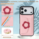Premium Leather Wallet Case with Long Lanyard for iPhone 17 Series