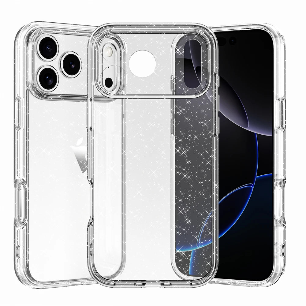 Transparent Camera Lens Protection Case with Raised Bezel Ring for iPhone 18 Series
