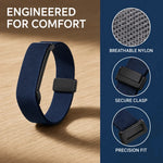 Google Fitbit Air Magnetic Nylon Replacement Band with Metal Frame