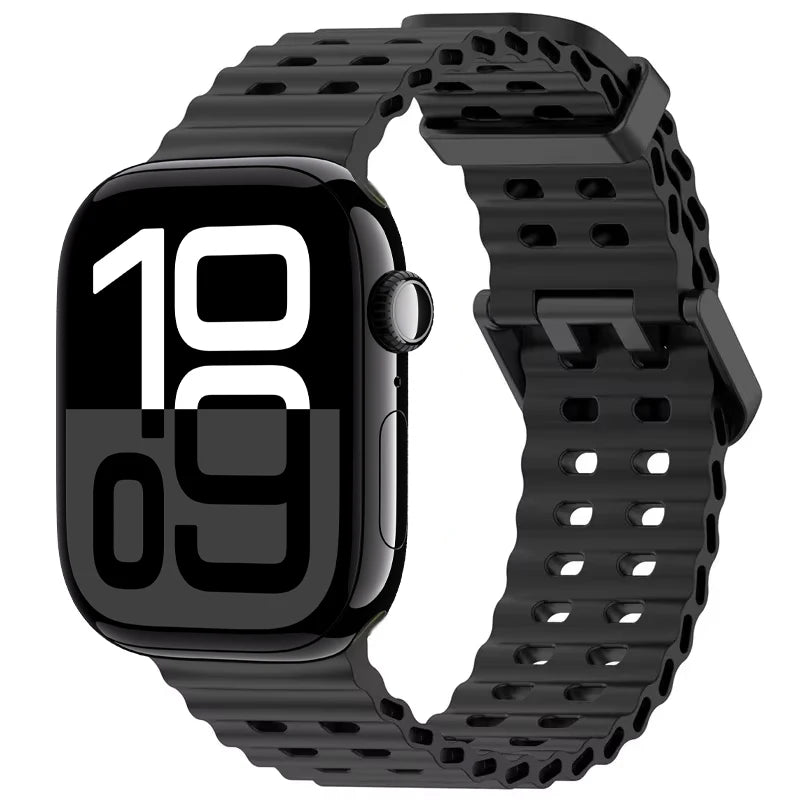 Durable Silicone Sport Wristband for Apple Watch