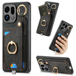 Luxury Leather Wallet Case for OPPO Find X9 / X9 Pro