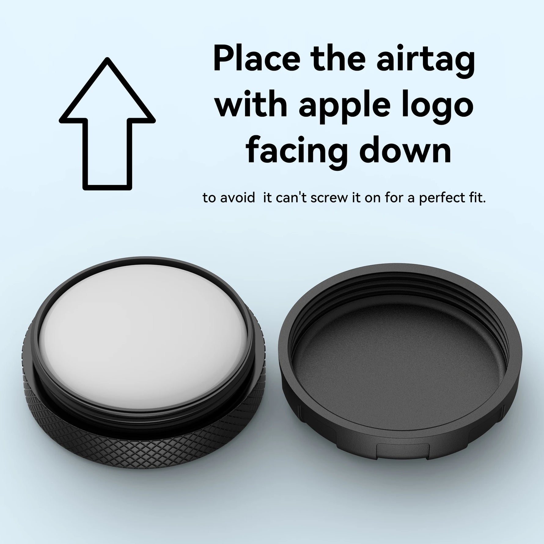 Waterproof Magnetic AirTag Holder with Strong Neodymium Mount