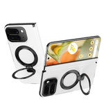 Google Pixel 10 Pro Fold Leather Case with Magnetic Ring