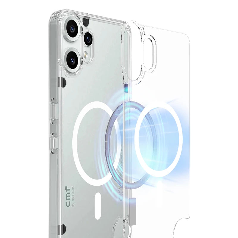 Anti-Fingerprint Transparent Magnetic Case for Nothing CMF Phone 2 Pro