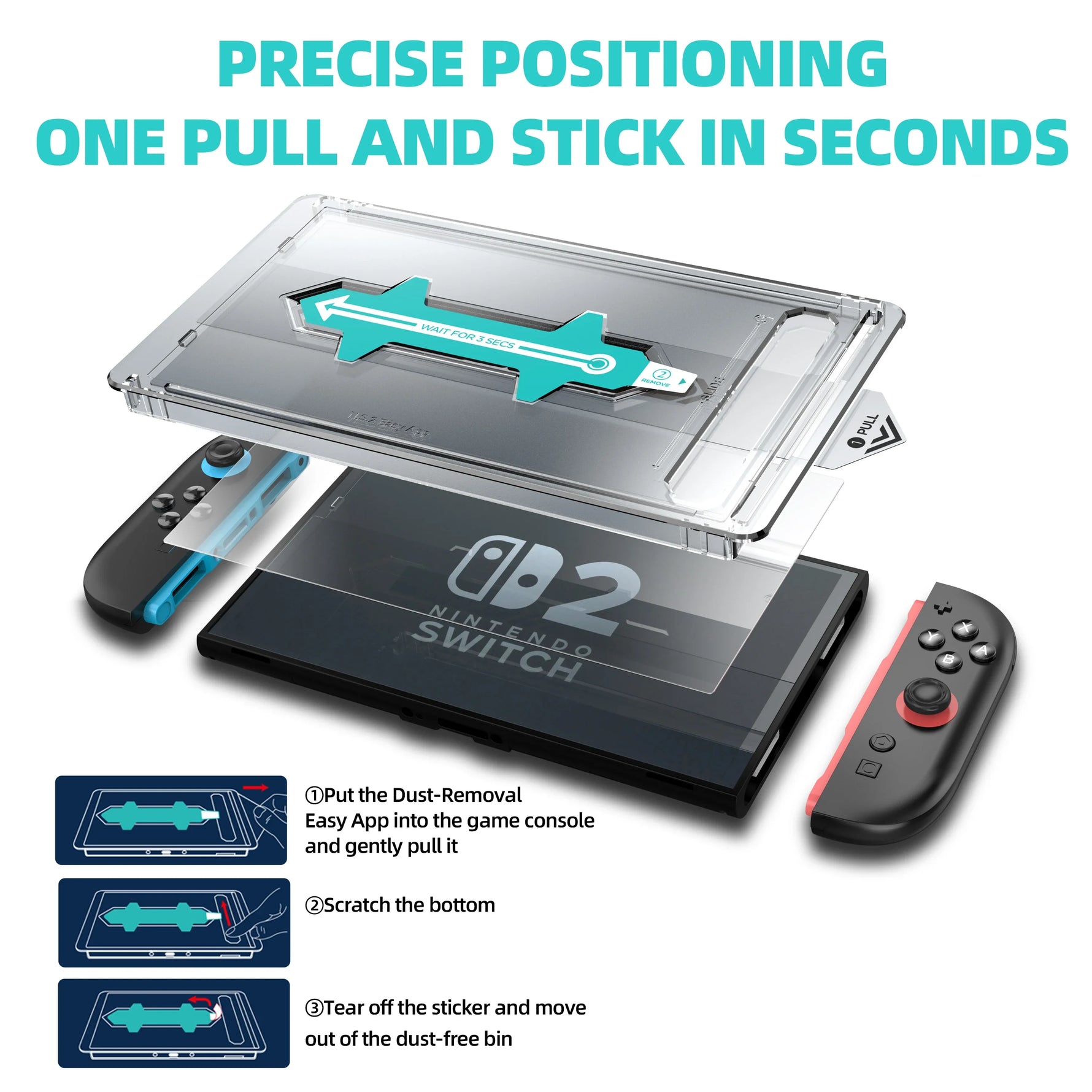 Auto-Alignment Tempered Glass for Nintendo Switch 2