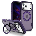 Shockproof Luxury Matte MagSafe Case with Ring Holder for iPhone 17 Series