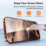 4-Pack 8K HD Tempered Glass Screen Protector for iPhone 17 Series