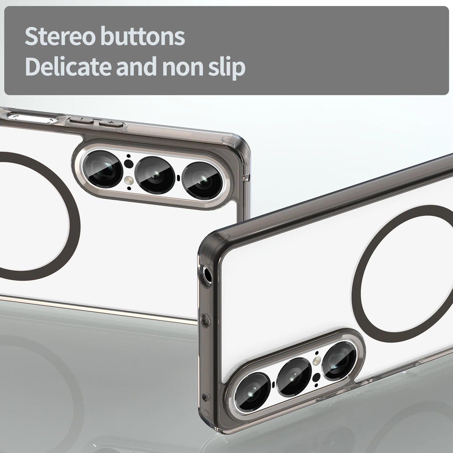 Sony Xperia 1 VII Shockproof Magnetic Clear Case