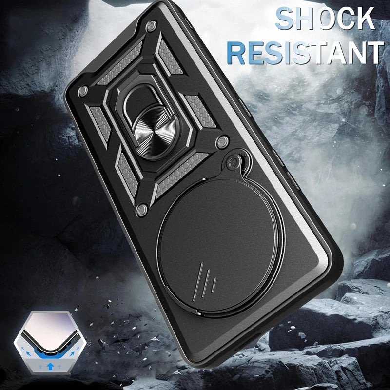 Xiaomi 15 Ultra 5G Protective Case with Magnetic Ring and Camera Cover