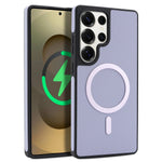 Carbon Fiber Magnetic Leather Case for Samsung Galaxy S25 Series