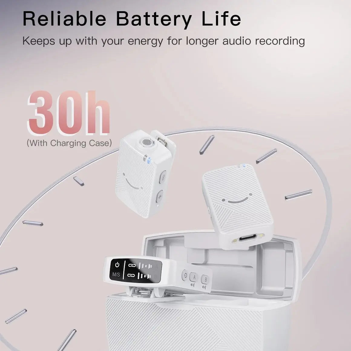 FIFINE M9W Dual Lavalier Wireless Microphone