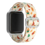 Christmas-Themed Elastic Band for Apple Watch