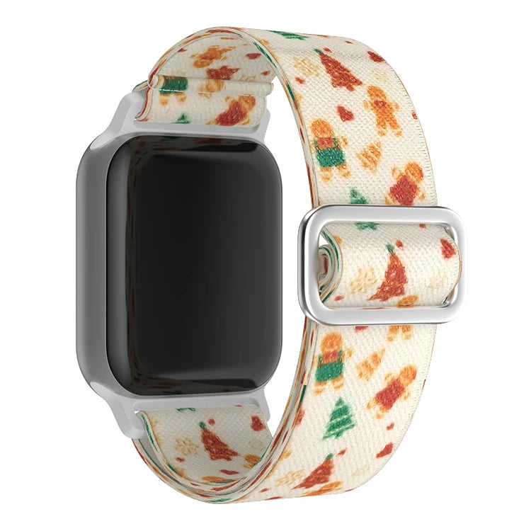 Christmas-Themed Elastic Band for Apple Watch