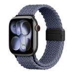 Breathable Woven Nylon Band with Magnetic Snap Closure for Apple Watch