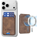 Magnetic Leather Stand Card Holder for iPhone
