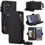 Leather Fold-Out Multi-Compartment Wallet Case for Samsung Galaxy S26 Series