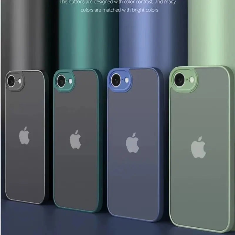 Hybrid Hard PC and Soft Bumper Case with Raised Lens Ring for iPhone 17e