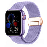 Stretchable Braided Solo Loop with Magnetic Closure for Apple Watch