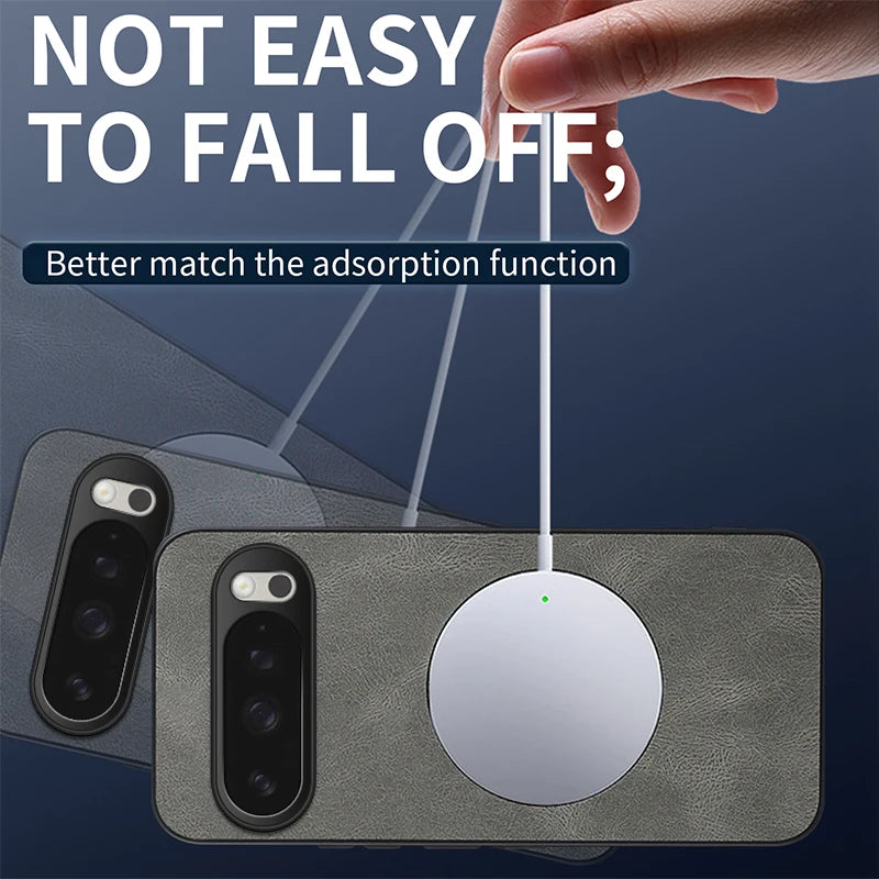 Luxury Shockproof Leather Magnetic Case for Google Pixel 10 Series