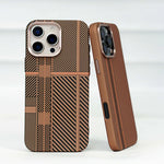 Carbon Fiber Pixel Relief MagSafe Case for iPhone 16 Pro / iPhone 16 Pro Max