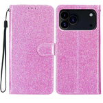 Glitter Magnetic Cards Slot Leather Wallet Case For iPhone 17 Series