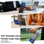 Shockproof Matte Case with 360° Rotating Magnetic Ring Stand for Xiaomi 18 Series