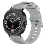 Stripe Textured Silicone Wristband for Samsung Galaxy Watch Ultra and Samsung Galaxy Watch Ultra (2025)