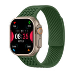 Perforated Silicone Band with Magnetic Closure for Apple Watch