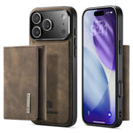Luxury 2-in-1 Detachable Magnetic Leather Wallet Cover with Card Slots for iPhone 17 Series
