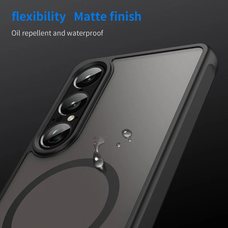 Anti-Fingerprint Frosted Matte Magnetic Case for Sony Xperia 1 VII