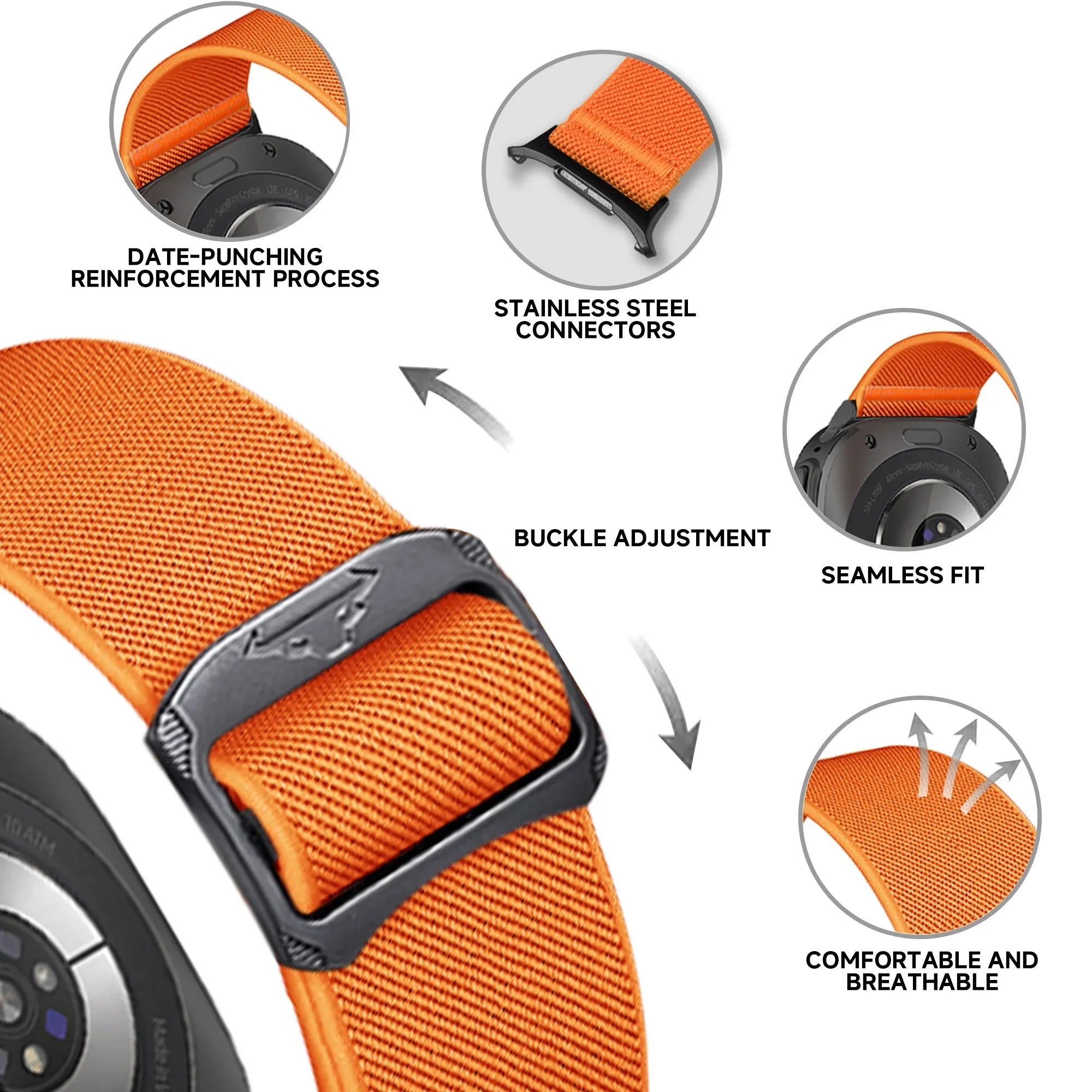 Elastic Nylon Sport Loop for Samsung Galaxy Watch Ultra