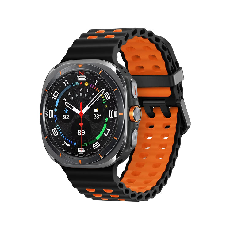 Two-Color Marine Silicone Band for Samsung Galaxy Watch Ultra and Samsung Galaxy Watch Ultra (2025)