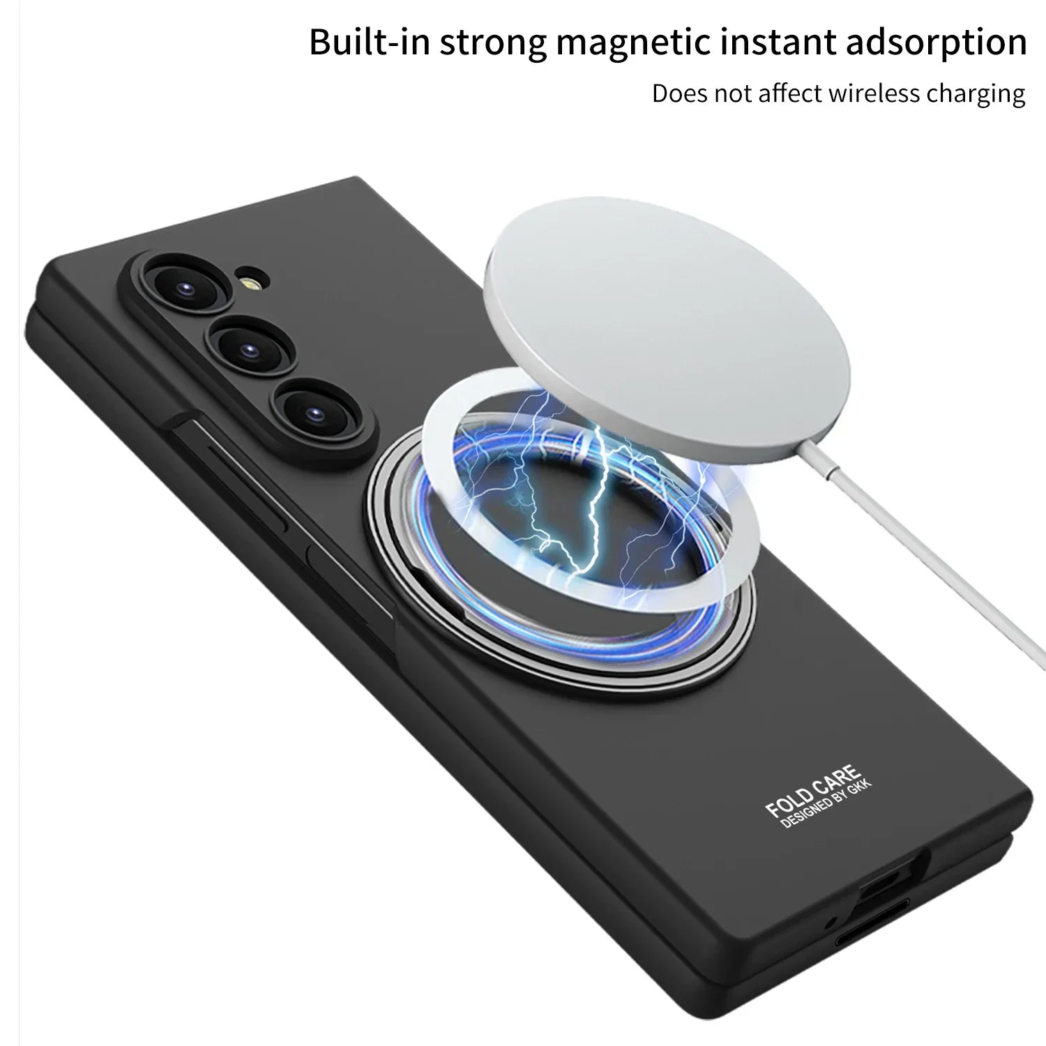 Samsung Galaxy Z Fold7 Magnetic Phone Case with 360° Rotating Bracket