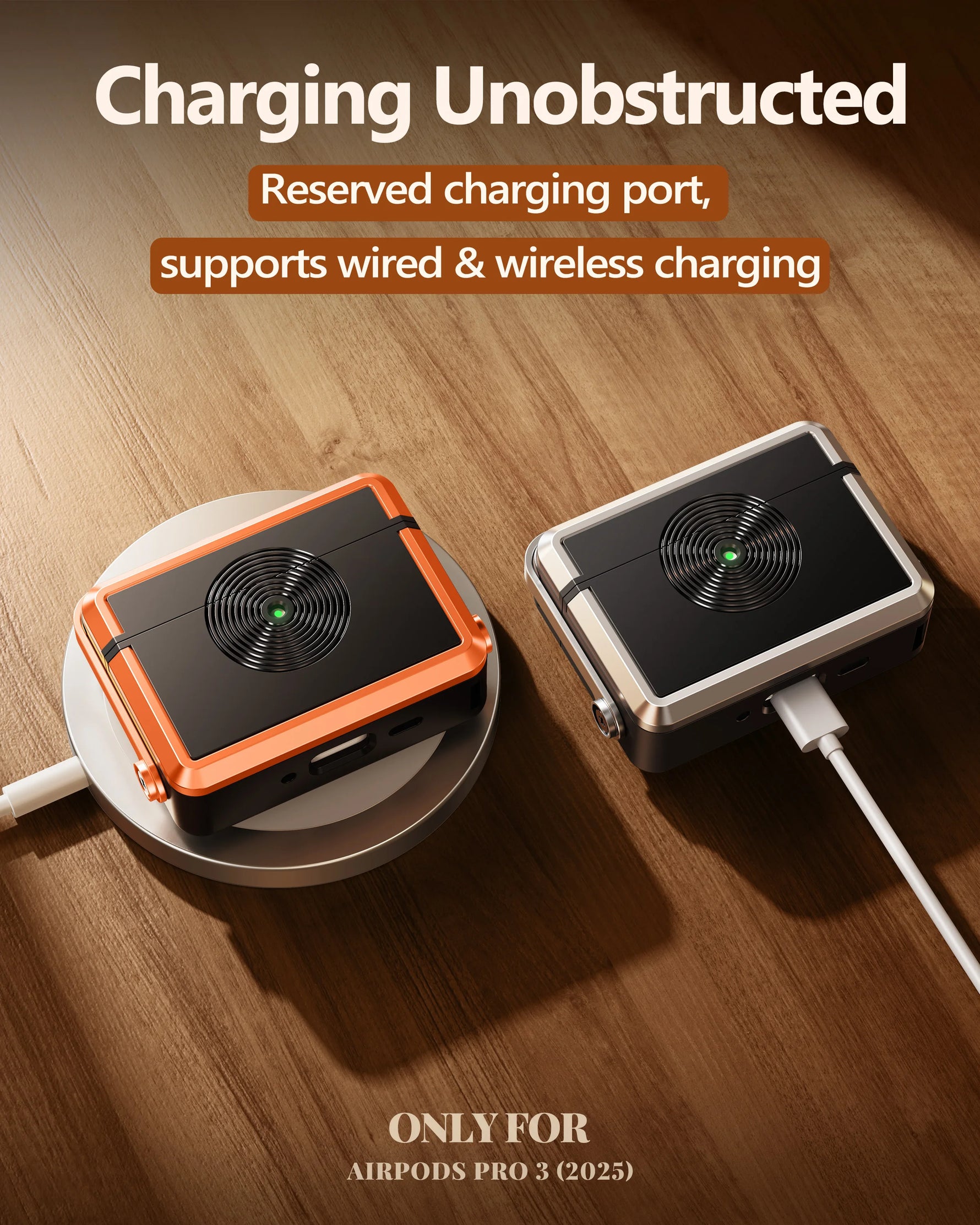 Unique Turntable-Style Protective Case for AirPods Pro 3