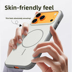 Matte PC MagSafe Case with Metal Buttons for iPhone 17 Series