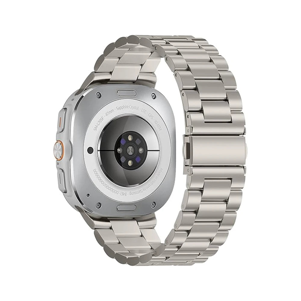 Stainless Steel Link Bracelet Band with Removable Links for Samsung Galaxy Watch Ultra 2